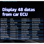 C1 OBD2 + Modalità GPS Car HUD Head-up Display Bussola/Velocità/Temperatura dell'acqua/Visualizzazione tensione/Velocità/Allarme guasto/Funzione di navigazione, C1 With Navigation Function