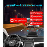 C1 OBD2 + Modalità GPS Car HUD Head-up Display Bussola/Velocità/Temperatura dell'acqua/Visualizzazione tensione/Velocità/Allarme guasto/Funzione di navigazione, C1 With Navigation Function
