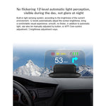 C1 OBD2 + Modalità GPS Car HUD Head-up Display Bussola/Velocità/Temperatura dell'acqua/Visualizzazione tensione/Velocità/Allarme guasto/Funzione di navigazione, C1 With Navigation Function
