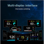 C1 OBD2 + Modalità GPS Car HUD Head-up Display Bussola/Velocità/Temperatura dell'acqua/Visualizzazione tensione/Velocità/Allarme guasto/Funzione di navigazione, C1 With Navigation Function