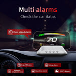 C3 OBD2 + Modalità GPS Car Head-up Display HUD Velocità eccessiva/Velocità/Temperatura dell'acqua troppo alta/Tensione troppo bassa/Allarme guasto motore/Promemoria guida fatica/Funzione di navigazione, C3