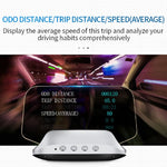 C3 OBD2 + Modalità GPS Car Head-up Display HUD Velocità eccessiva/Velocità/Temperatura dell'acqua troppo alta/Tensione troppo bassa/Allarme guasto motore/Promemoria guida fatica/Funzione di navigazione, C3