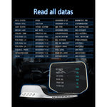 C3 OBD2 + Modalità GPS Car Head-up Display HUD Velocità eccessiva/Velocità/Temperatura dell'acqua troppo alta/Tensione troppo bassa/Allarme guasto motore/Promemoria guida fatica/Funzione di navigazione, C3