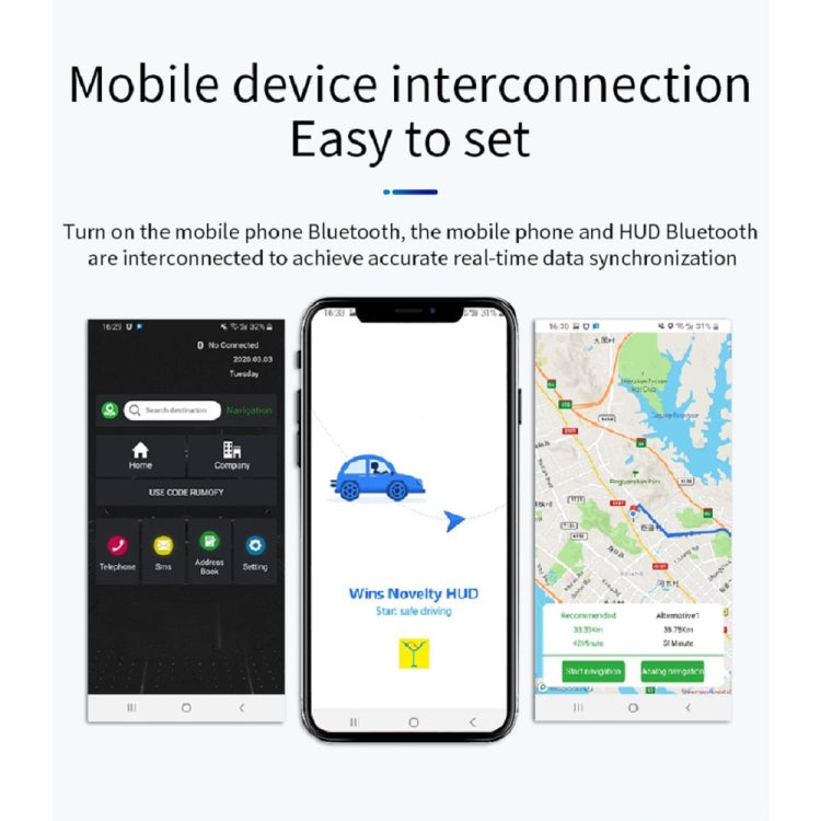P20 OBD2 + Modalità GPS Display head-up per auto HUD Allarme velocità eccessiva/velocità/temperatura dell'acqua, P20