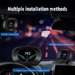 P20 OBD2 + Modalità GPS Display head-up per auto HUD Allarme velocità eccessiva/velocità/temperatura dell'acqua, P20