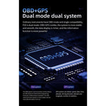 P20 OBD2 + Modalità GPS Display head-up per auto HUD Allarme velocità eccessiva/velocità/temperatura dell'acqua, P20