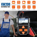 KONNWEI KW208 Tester per batteria con schermo a colori TFT per auto, supporta 8 lingue, KW208