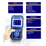 KONNWEI KW450 Tester per batteria con schermo a colori TFT da 2,8 pollici per auto, supporto 2 lingue/sistema XP WIN7 WIN8 WIN10, KW450