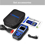 KONNWEI KW450 Tester per batteria con schermo a colori TFT da 2,8 pollici per auto, supporto 2 lingue/sistema XP WIN7 WIN8 WIN10, KW450