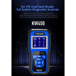 KONNWEI KW450 Tester per batteria con schermo a colori TFT da 2,8 pollici per auto, supporto 2 lingue/sistema XP WIN7 WIN8 WIN10, KW450
