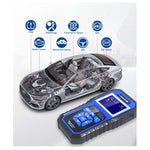 KONNWEI KW450 Tester per batteria con schermo a colori TFT da 2,8 pollici per auto, supporto 2 lingue/sistema XP WIN7 WIN8 WIN10, KW450