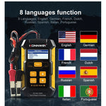 KONNWEI KW510 Tester batteria per auto 3 in 1/caricatore/riparatore Supporto 8 lingue, KW510(EU Plug), KW510(US Plug)