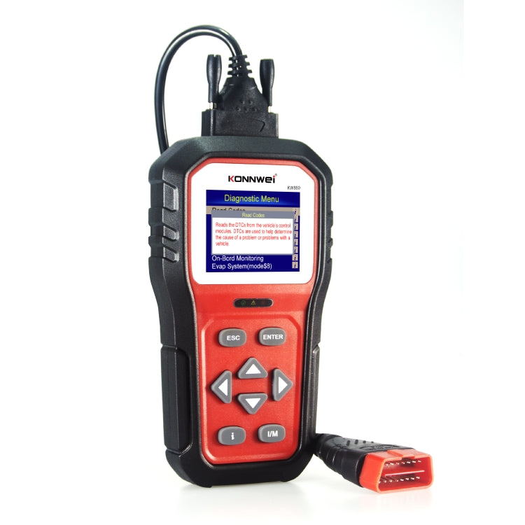KONNWEI KW860 Tester per batteria con schermo a colori TFT da 2,8 pollici per auto Supporto 8 lingue / Funzione di analisi chiave I, KW860