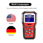 KONNWEI KW860 Tester per batteria con schermo a colori TFT da 2,8 pollici per auto Supporto 8 lingue / Funzione di analisi chiave I, KW860