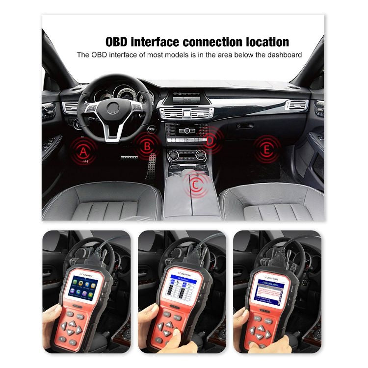 KONNWEI KW860 Tester per batteria con schermo a colori TFT da 2,8 pollici per auto Supporto 8 lingue / Funzione di analisi chiave I, KW860