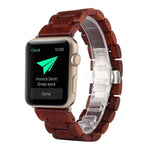 Cinturino da polso di ricambio in legno, For Apple Watch Series 7  41mm / & 6 & SE & 5 & 4 40mm, For Apple Watch Series  7  45mm / & 6 & SE & 5 & 4 44mm
