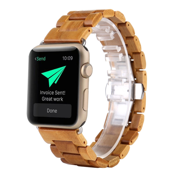 Cinturino da polso di ricambio in legno, For Apple Watch Series 7  41mm / & 6 & SE & 5 & 4 40mm, For Apple Watch Series  7  45mm / & 6 & SE & 5 & 4 44mm