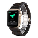 Cinturino da polso di ricambio in legno, For Apple Watch Series 7  41mm / & 6 & SE & 5 & 4 40mm, For Apple Watch Series  7  45mm / & 6 & SE & 5 & 4 44mm