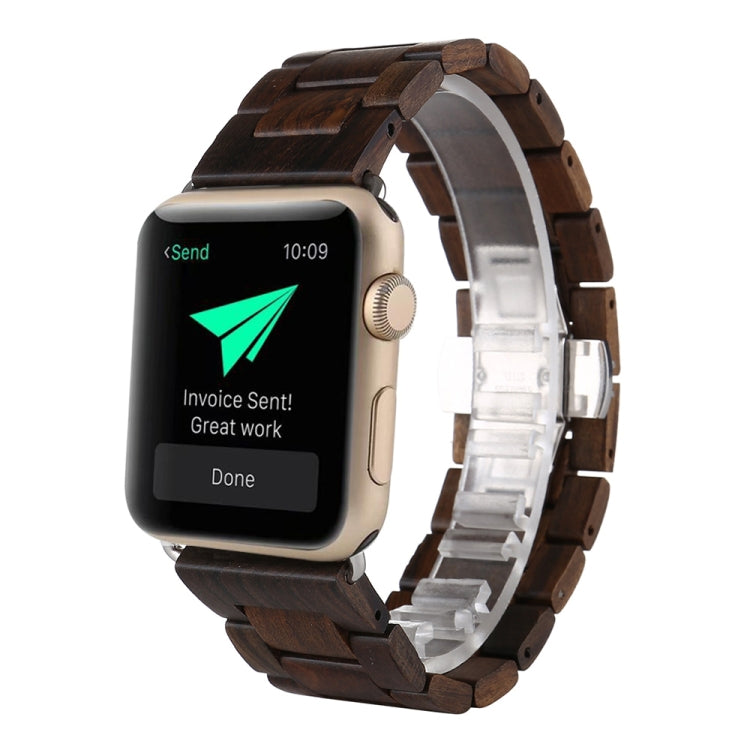 Cinturino da polso di ricambio in legno, For Apple Watch Series 7  41mm / & 6 & SE & 5 & 4 40mm, For Apple Watch Series  7  45mm / & 6 & SE & 5 & 4 44mm