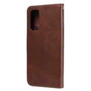 Custodia in pelle a vibrazione orizzontale con cerniera in vitello alla moda con supporto e slot per schede e funzione portafoglio, For Samsung Galaxy S20 FE, For Xiaomi Poco X3 NFC