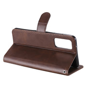 Custodia in pelle a vibrazione orizzontale con cerniera in vitello alla moda con supporto e slot per schede e funzione portafoglio, For Samsung Galaxy S20 FE, For Xiaomi Poco X3 NFC