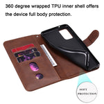 Custodia portafoglio in pelle con cerniera per Poco X3 NFC