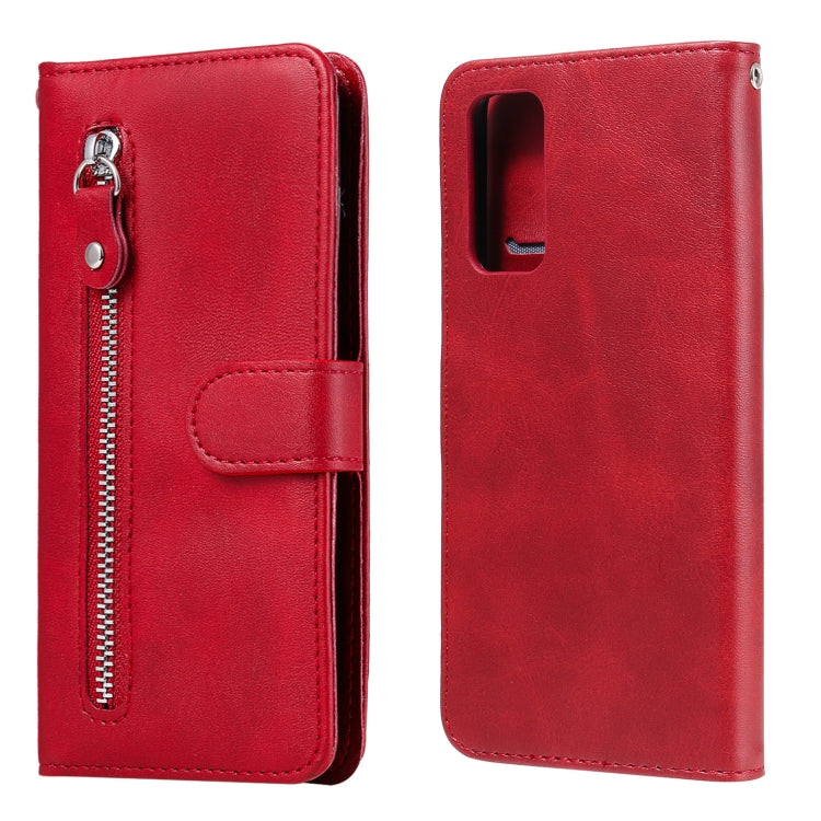Custodia portafoglio in pelle con cerniera per Poco X3 NFC