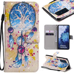 Custodia portafoglio in pelle flip per Samsung Galaxy S20 FE