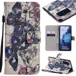 Custodia portafoglio in pelle flip per Samsung Galaxy S20 FE