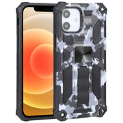 Camouflage Armor TPU antiurto + custodia protettiva magnetica per PC con supporto, For iPhone 12 / 12 Pro, For iPhone 12 Pro Max, For iPhone 12 mini