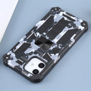 Camouflage Armor TPU antiurto + custodia protettiva magnetica per PC con supporto, For iPhone 12 / 12 Pro, For iPhone 12 Pro Max, For iPhone 12 mini