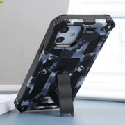 Camouflage Armor TPU antiurto + custodia protettiva magnetica per PC con supporto, For iPhone 12 / 12 Pro, For iPhone 12 Pro Max, For iPhone 12 mini