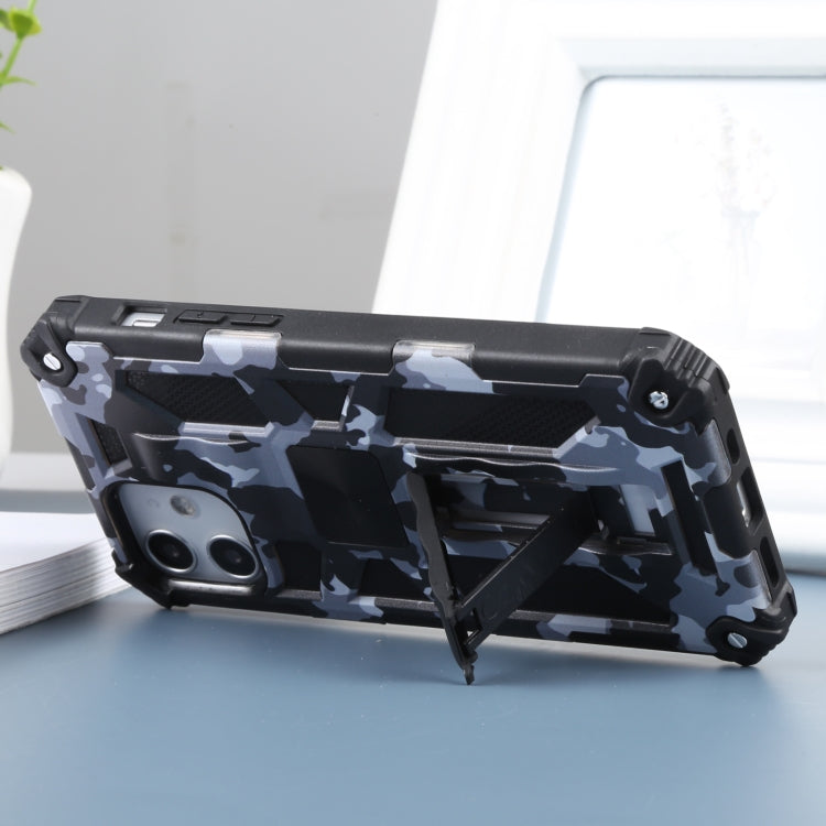 Custodia TPU antiurto camouflage con supporto per iPhone 12 Pro M