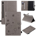 Custodia tablet in pelle con supporto e slot carte