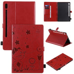 Custodia tablet in pelle con supporto e slot carte