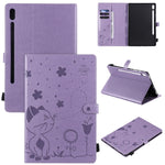 Custodia tablet in pelle con supporto e slot carte