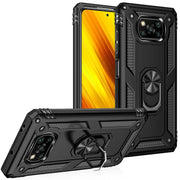 Custodia protettiva antiurto in TPU + PC con supporto girevole a 360 gradi, For Xiaomi Poco X3 NFC