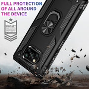 Custodia protettiva antiurto in TPU + PC con supporto girevole a 360 gradi, For Xiaomi Poco X3 NFC