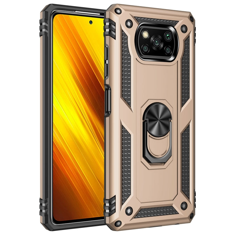 Custodia TPU e PC con supporto girevole per Xiaomi Poco X3 NFC