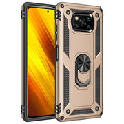 Custodia protettiva antiurto in TPU + PC con supporto girevole a 360 gradi, For Xiaomi Poco X3 NFC