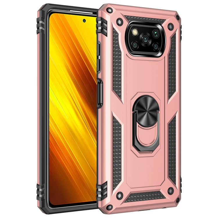 Custodia TPU e PC con supporto girevole per Xiaomi Poco X3 NFC