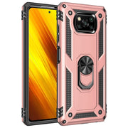 Custodia protettiva antiurto in TPU + PC con supporto girevole a 360 gradi, For Xiaomi Poco X3 NFC