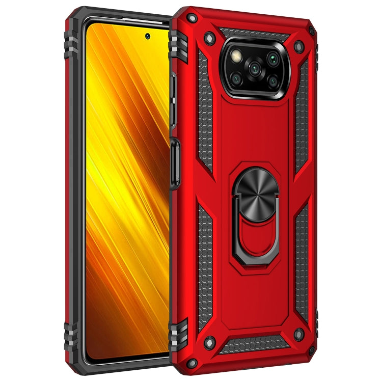 Custodia TPU e PC con supporto girevole per Xiaomi Poco X3 NFC