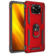 Custodia protettiva antiurto in TPU + PC con supporto girevole a 360 gradi, For Xiaomi Poco X3 NFC