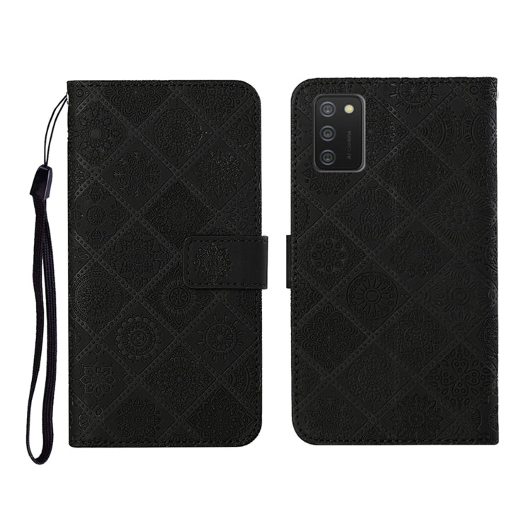 Custodia portafoglio in pelle per Samsung Galaxy A02s