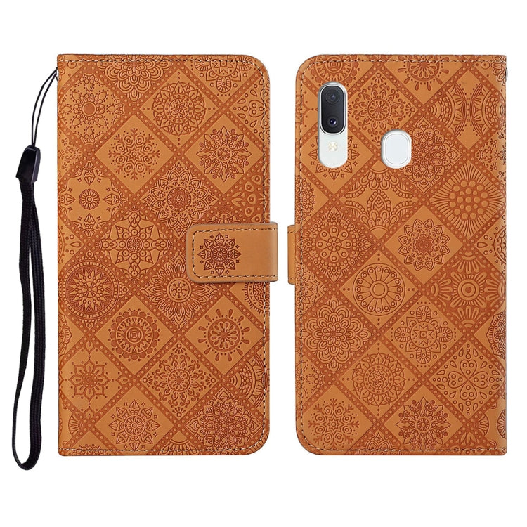 Custodia portafoglio in pelle per Samsung Galaxy A20e