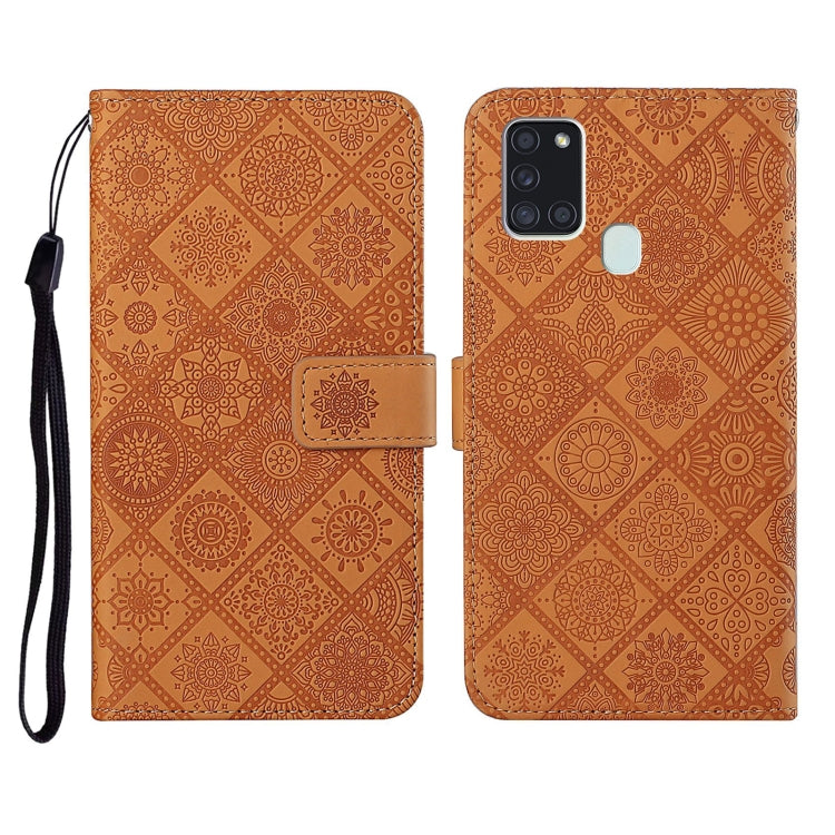 Custodia portafoglio in pelle per Samsung Galaxy A21s