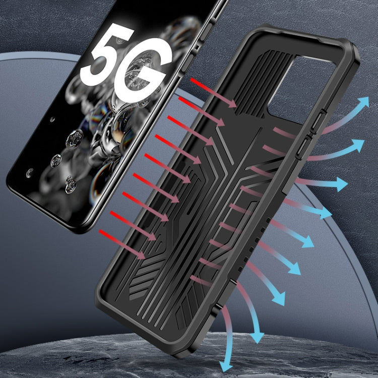 Custodia TPU antiurto con supporto per Huawei Mate 40 Pro
