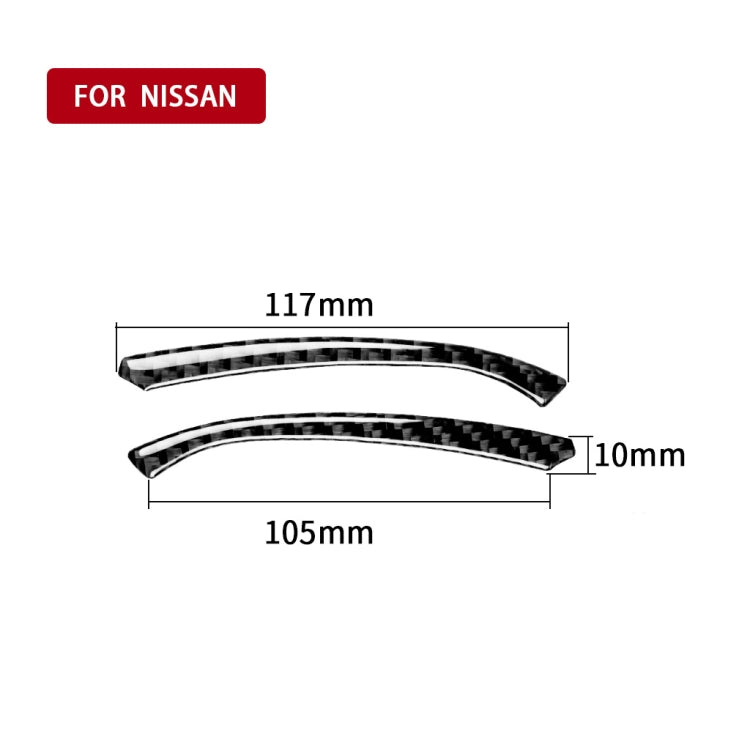Striscia decorativa per cruscotto in fibra di carbonio per Nissan 370Z Z34 2009-, guida a destra e a sinistra universale, Dashboard