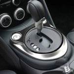 Adesivo decorativo per pannello console di posizione dell'ingranaggio in fibra di carbonio per auto per Nissan 370Z Z34 2009-, guida a destra e a sinistra universale, Whole Gear Position Console Panel